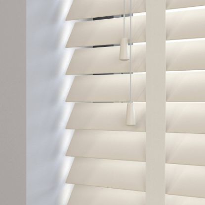 50 mm Ahşap Jaluzi Perde Kurdeleli (SJ 1002) resmi