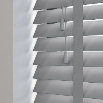 50 mm Ahşap Jaluzi Perde Kurdeleli (SJ 1003) resmi